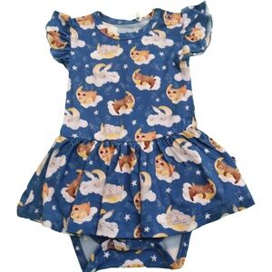 bedtime buddies bodysuit twirl dress mamalulu